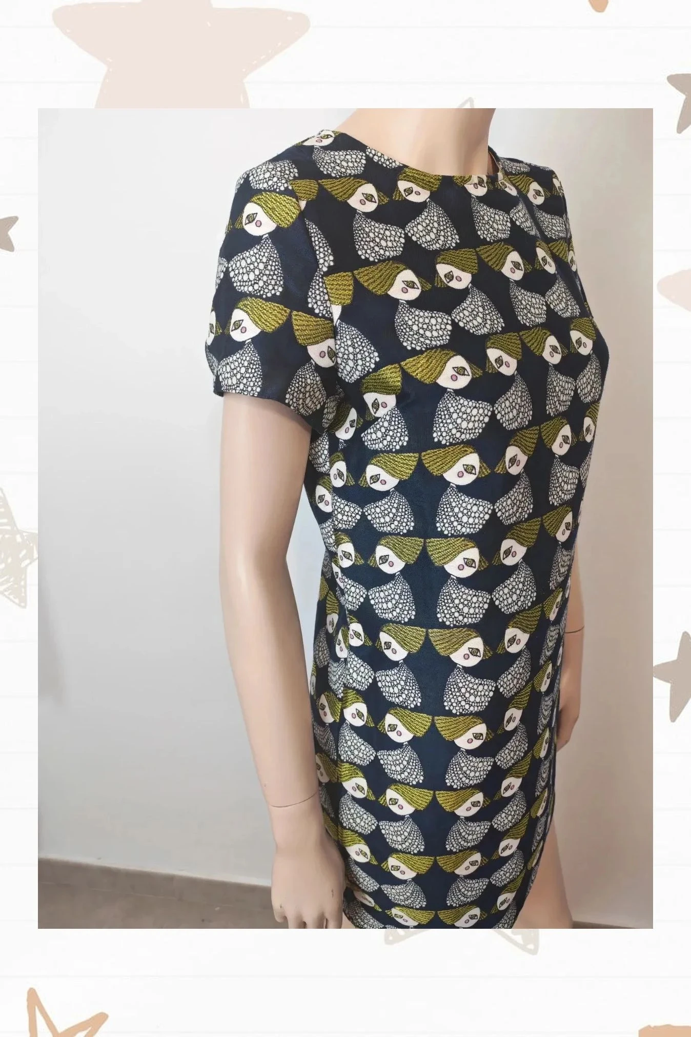 Vestido Pepaloves Estampado Retro XS/S – photo 3